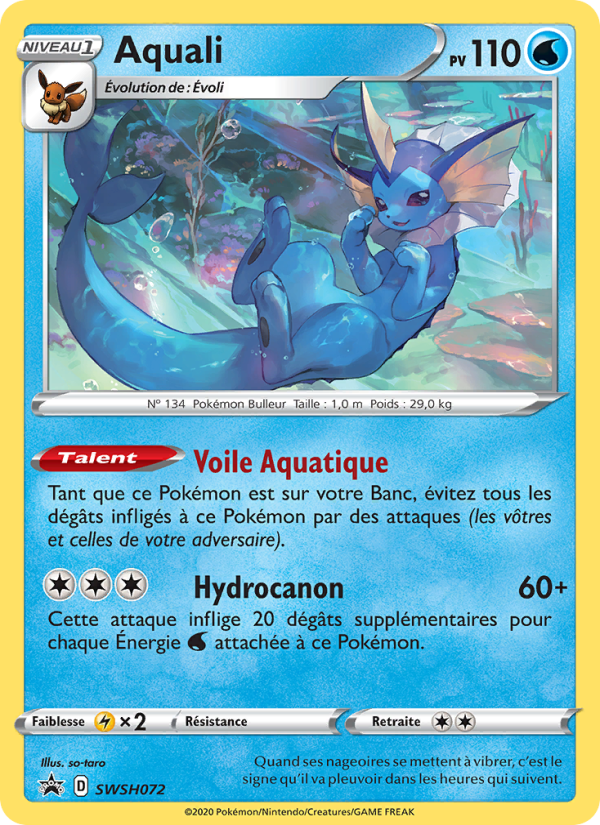 Aquali SWSH072 — Sword & Shield Promos (French Pokémon TCG card)