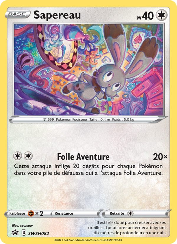 Sapereau SWSH082 — Sword & Shield Promos (French Pokémon TCG card)
