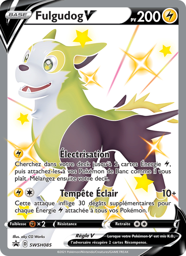 Fulgudog V SWSH085 — Sword & Shield Promos (French Pokémon TCG card)
