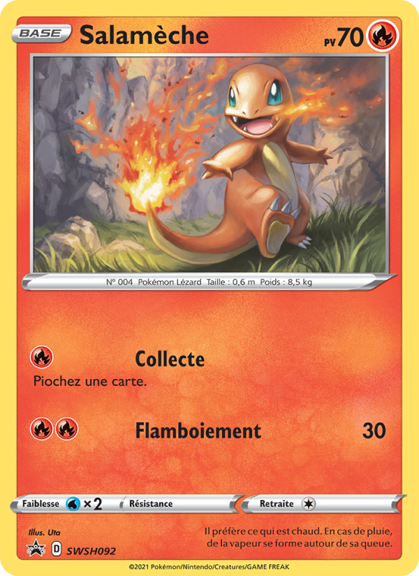 Salamèche SWSH092 — Sword & Shield Promos (French Pokémon TCG card)