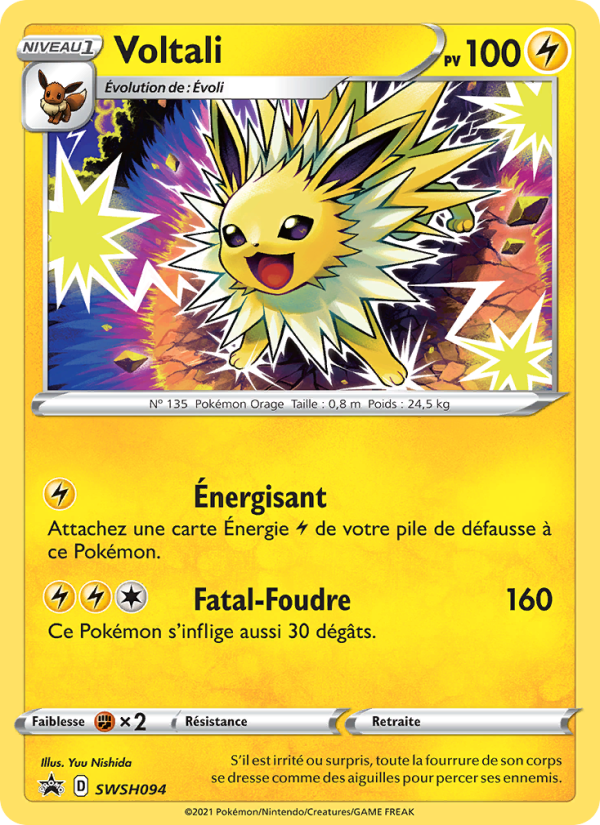 Voltali SWSH094 — Sword & Shield Promos (French Pokémon TCG card)
