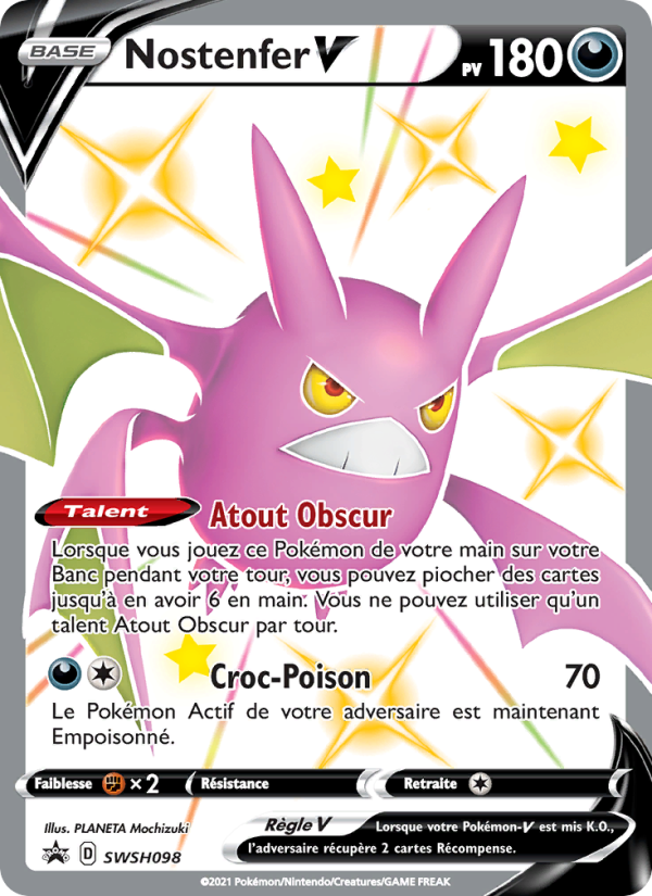 Nostenfer V SWSH098 — Sword & Shield Promos (French Pokémon TCG card)