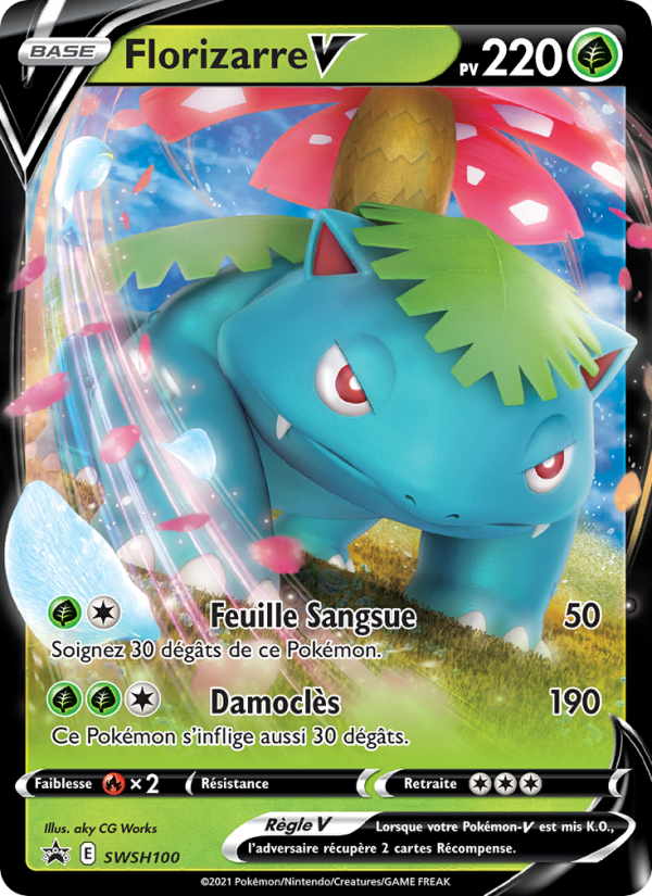 Florizarre V SWSH100 — Sword & Shield Promos (French Pokémon TCG card)