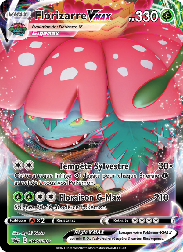 Florizarre VMAX SWSH102 — Sword & Shield Promos (French Pokémon TCG card)