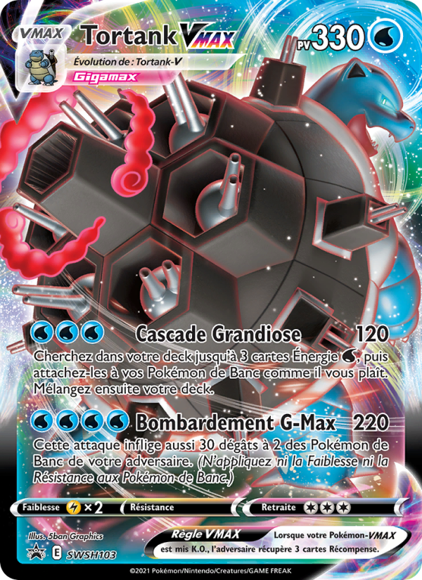 Tortank VMAX SWSH103 — Sword & Shield Promos (French Pokémon TCG card)