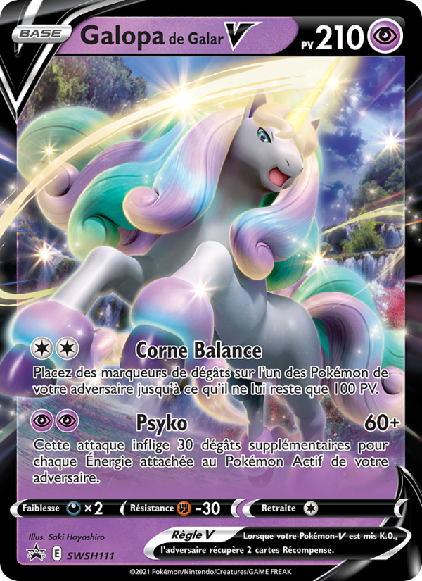 Galopa de Galar V SWSH111 — Sword & Shield Promos (French Pokémon TCG card)