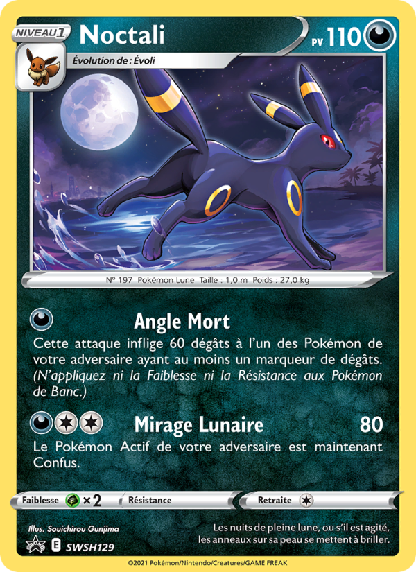 Noctali SWSH129 — Sword & Shield Promos (French Pokémon TCG card)