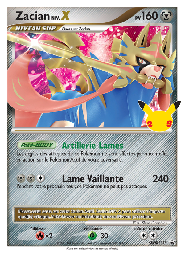 Zacian SWSH135 — Sword & Shield Promos (French Pokémon TCG card)