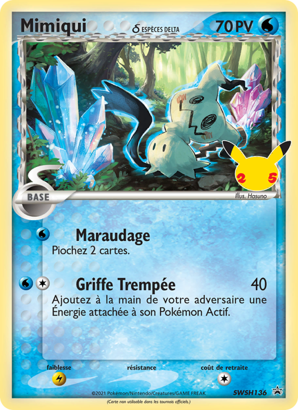 Mimiqui SWSH136 — Sword & Shield Promos (French Pokémon TCG card)