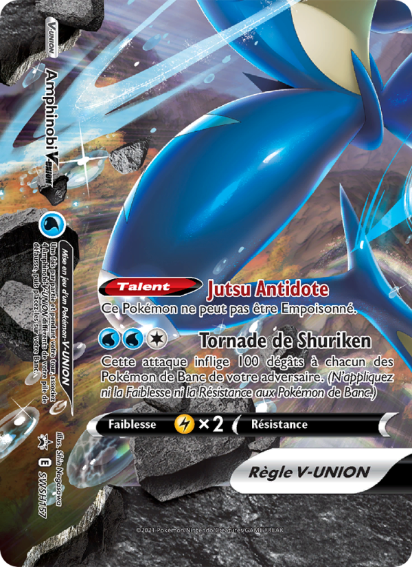 Amphinobi V-UNION SWSH157 — Sword & Shield Promos (French Pokémon TCG card)