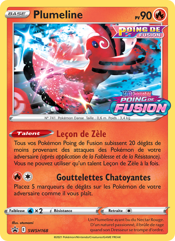Plumeline SWSH168 — Sword & Shield Promos (French Pokémon TCG card)