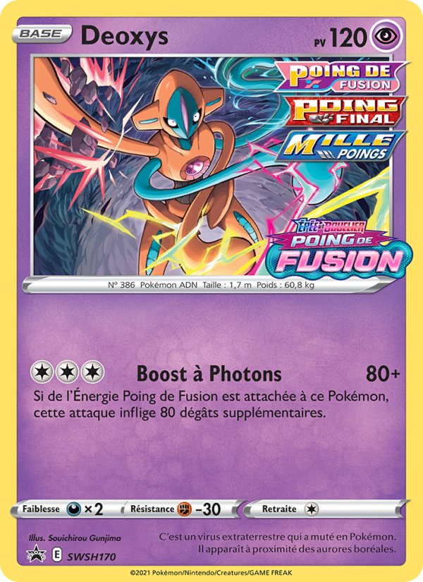 Deoxys SWSH170 — Sword & Shield Promos (French Pokémon TCG card)