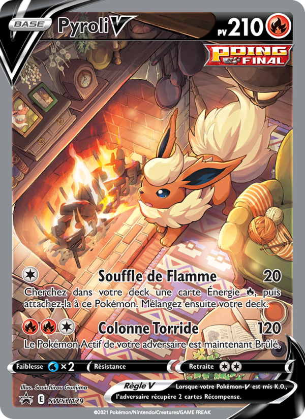 Pyroli V SWSH179 — Sword & Shield Promos (French Pokémon TCG card)