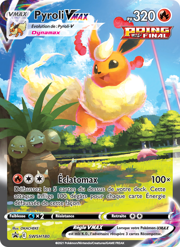 Pyroli VMAX SWSH180 — Sword & Shield Promos (French Pokémon TCG card)