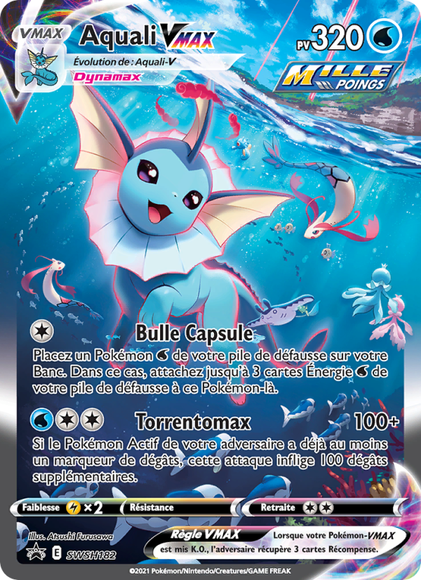 Aquali VMAX SWSH182 — Sword & Shield Promos (French Pokémon TCG card)