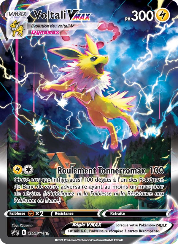 Voltali VMAX SWSH184 — Sword & Shield Promos (French Pokémon TCG card)