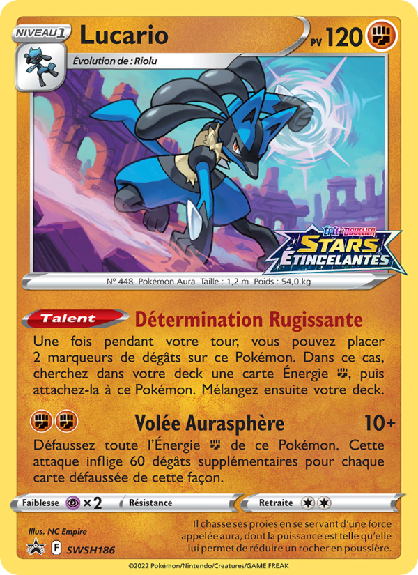 Lucario SWSH186 — Sword & Shield Promos (French Pokémon TCG card)