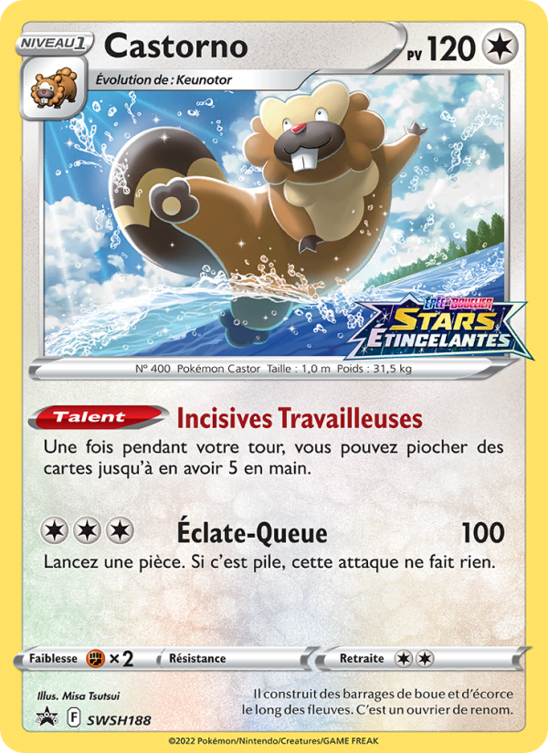 Castorno SWSH188 — Sword & Shield Promos (French Pokémon TCG card)