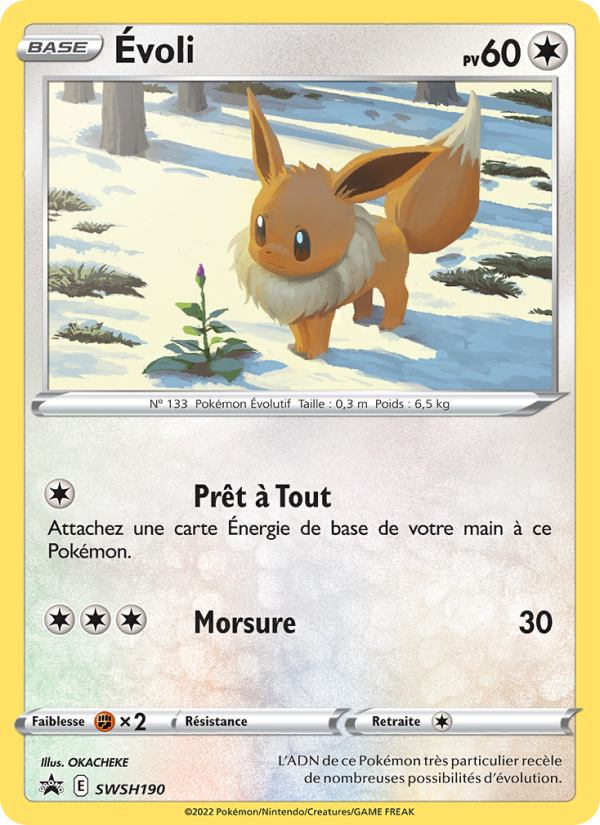 Évoli SWSH190 — Sword & Shield Promos (French Pokémon TCG card)