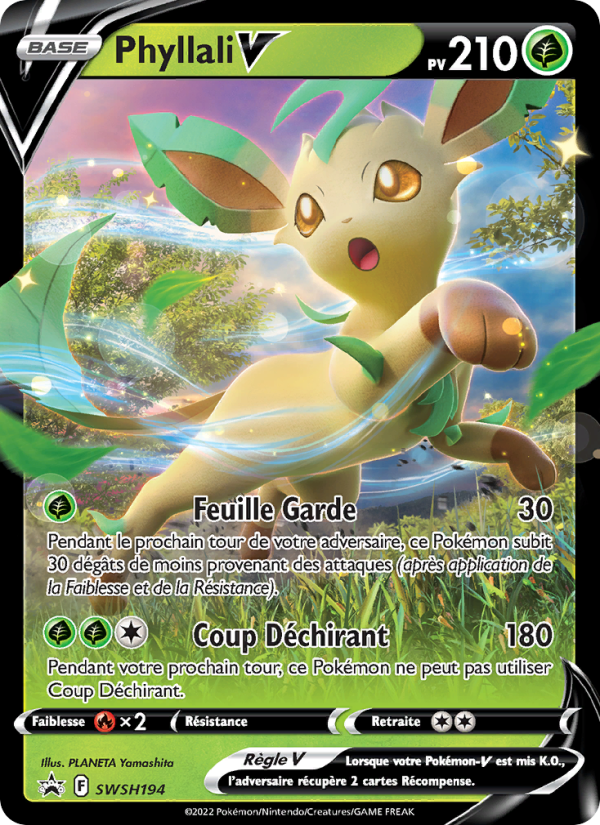 Phyllali V SWSH194 — Sword & Shield Promos (French Pokémon TCG card)
