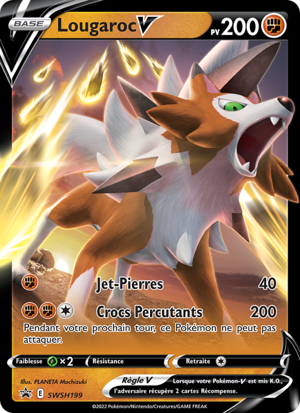 Lougaroc V SWSH199 — Sword & Shield Promos (French Pokémon TCG card)