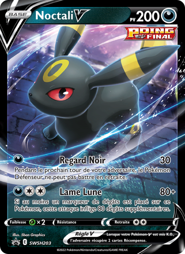 Noctali V SWSH203 — Sword & Shield Promos (French Pokémon TCG card)