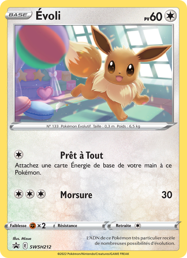 Évoli SWSH212 — Sword & Shield Promos (French Pokémon TCG card)