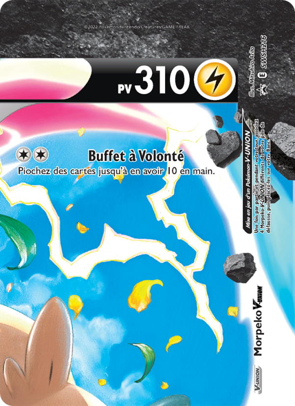 Morpeko V-UNION SWSH216 — Sword & Shield Promos (French Pokémon TCG card)