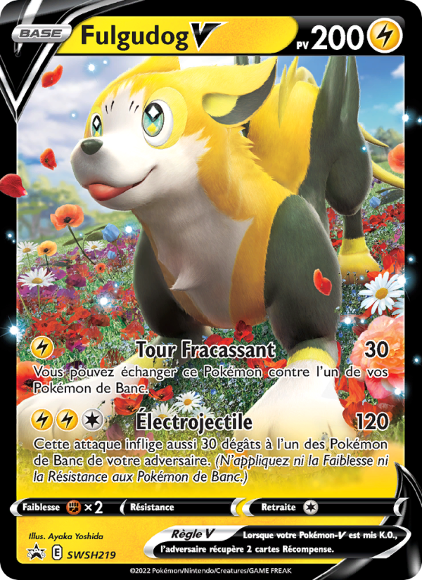 Fulgudog V SWSH219 — Sword & Shield Promos (French Pokémon TCG card)