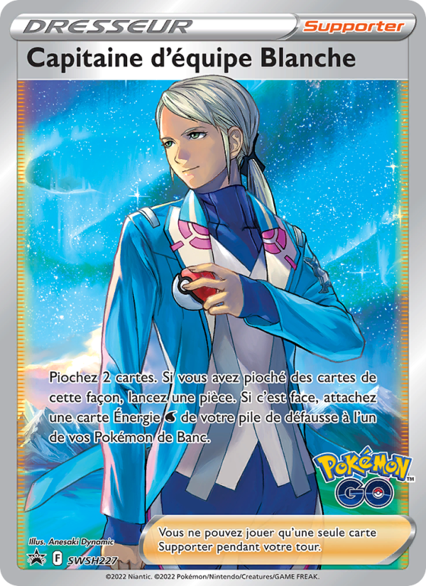 Capitaine d'équipe Blanche SWSH227 — Sword & Shield Promos (French Pokémon TCG card)