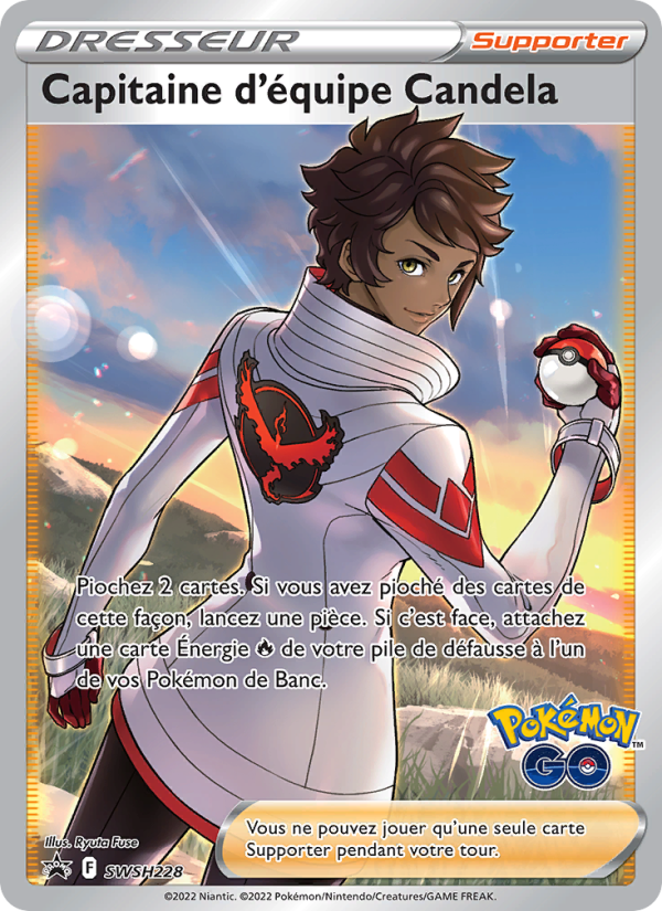 Capitaine d'équipe Candela SWSH228 — Sword & Shield Promos (French Pokémon TCG card)