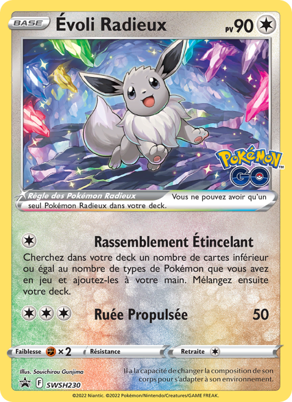 Évoli Radieux SWSH230 — Sword & Shield Promos (French Pokémon TCG card)