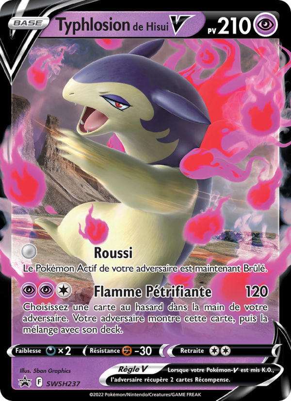 Typhlosion de Hisui V SWSH237 — Sword & Shield Promos (French Pokémon TCG card)