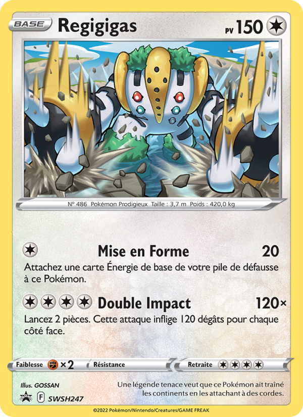 Regigigas SWSH247 — Sword & Shield Promos (French Pokémon TCG card)