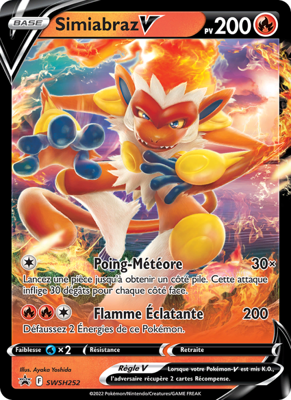 Simiabraz V SWSH252 — Sword & Shield Promos (French Pokémon TCG card)