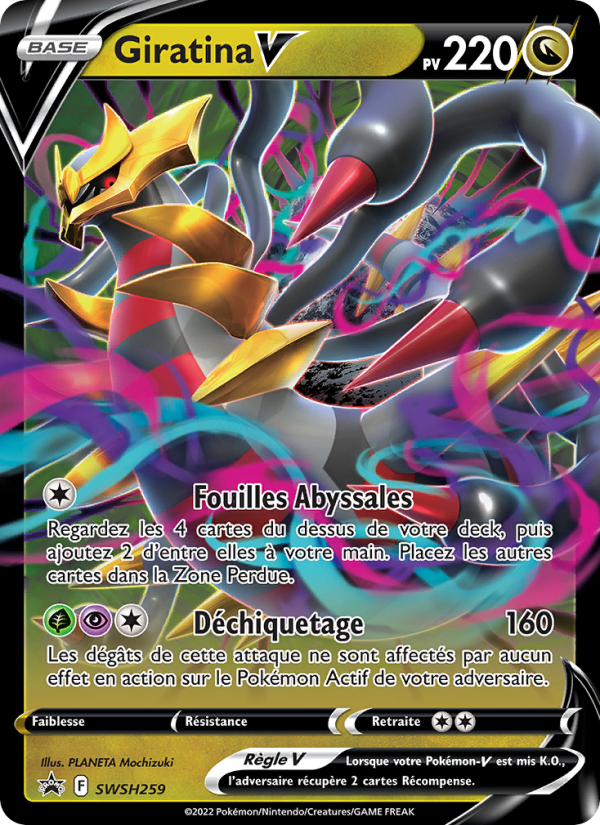 Giratina V SWSH259 — Sword & Shield Promos (French Pokémon TCG card)