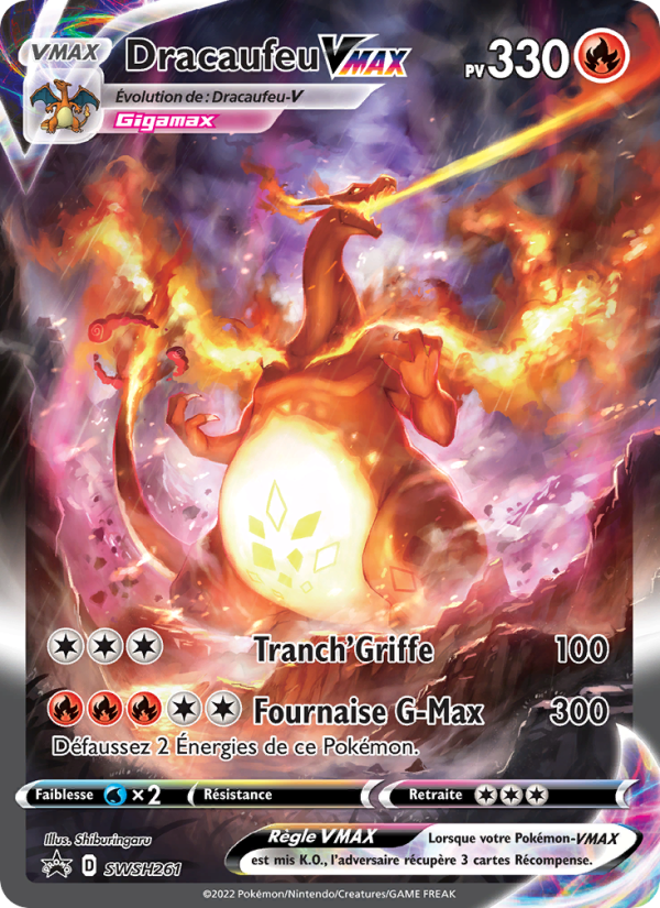Dracaufeu VMAX SWSH261 — Sword & Shield Promos (French Pokémon TCG card)