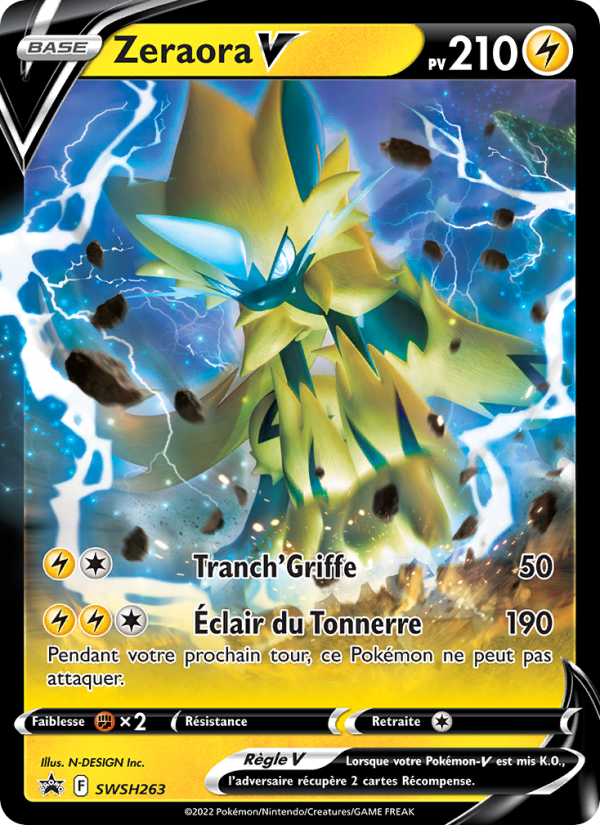 Zeraora V SWSH263 — Sword & Shield Promos (French Pokémon TCG card)