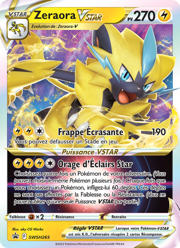 Zeraora VSTAR SWSH265 — Sword & Shield Promos (French Pokémon TCG card)
