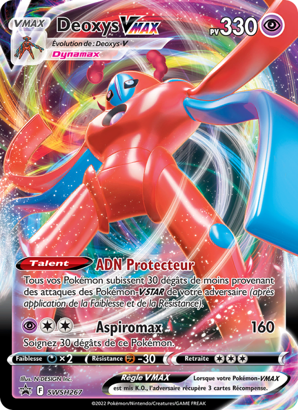 Deoxys VMAX SWSH267 — Sword & Shield Promos (French Pokémon TCG card)
