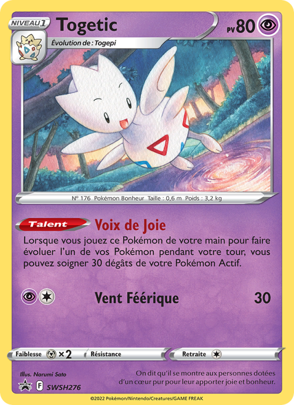 Togetic SWSH276 — Sword & Shield Promos (French Pokémon TCG card)