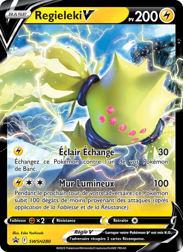 Regieleki V SWSH280 — Sword & Shield Promos (French Pokémon TCG card)