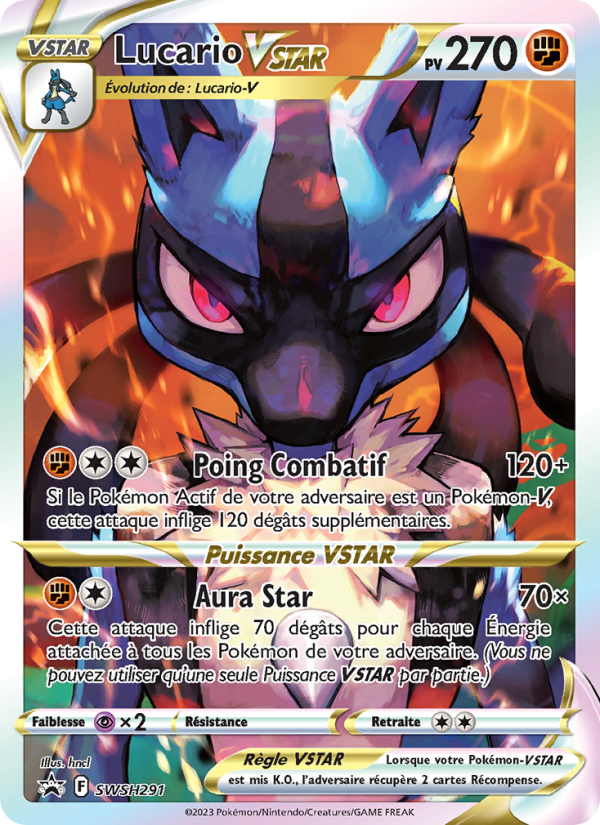 Lucario VSTAR SWSH291 — Sword & Shield Promos (French Pokémon TCG card)