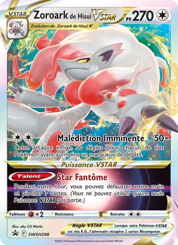 Zoroark de Hisui VSTAR SWSH298 — Sword & Shield Promos (French Pokémon TCG card)