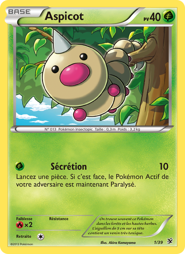 Aspicot 1 — Kalos Starter Set (French Pokémon TCG card)