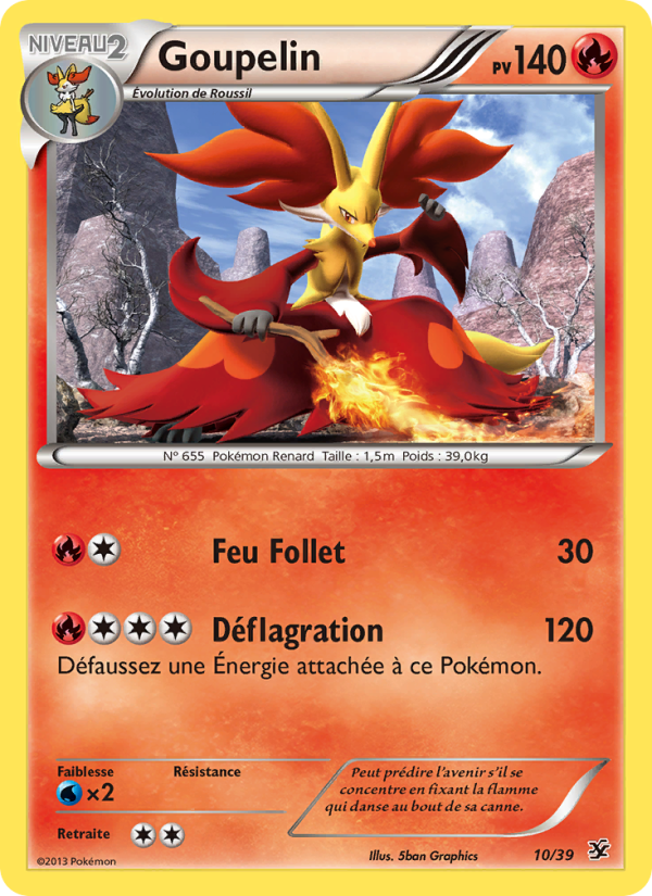 Goupelin 10 — Kalos Starter Set (French Pokémon TCG card)