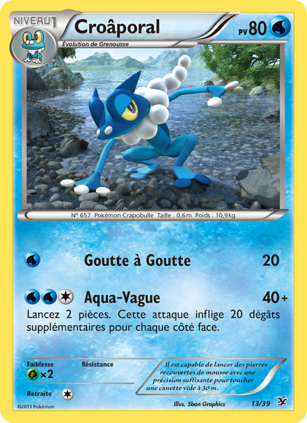 Croâporal 13 — Kalos Starter Set (French Pokémon TCG card)