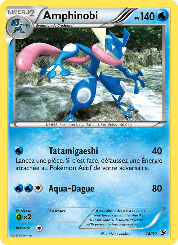 Amphinobi 14 — Kalos Starter Set (French Pokémon TCG card)