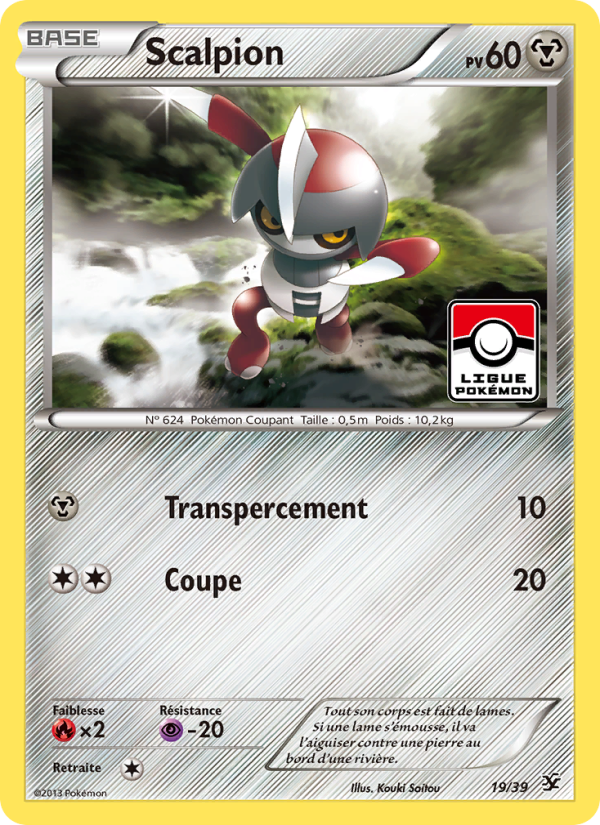 Scalpion 19 — Kalos Starter Set (French Pokémon TCG card)