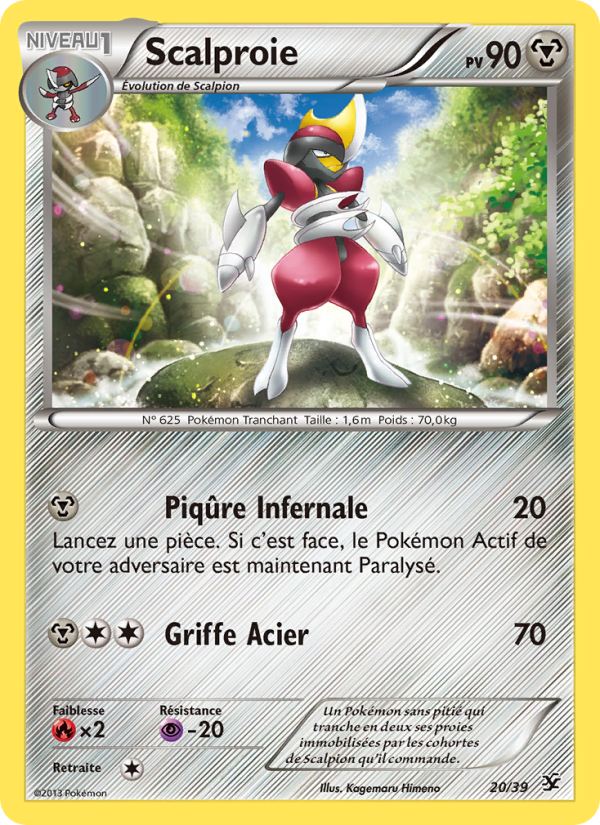 Scalproie 20 — Kalos Starter Set (French Pokémon TCG card)